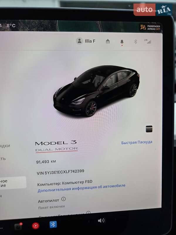 Седан Tesla Model 3 2020 в Києві