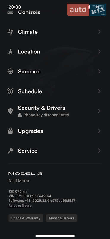 Седан Tesla Model 3 2019 в Одессе