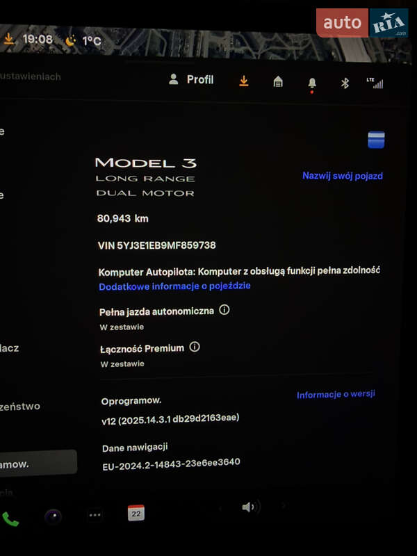 Седан Tesla Model 3 2020 в Львове