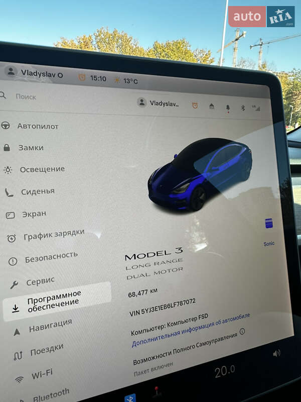 Седан Tesla Model 3 2020 в Одесі