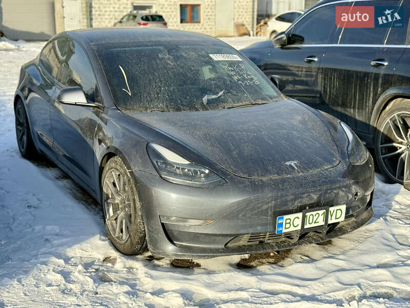 2022 Tesla Model 3, VIN 5YJ3E1EB1NF192200:plate — фото 1 (autoria)