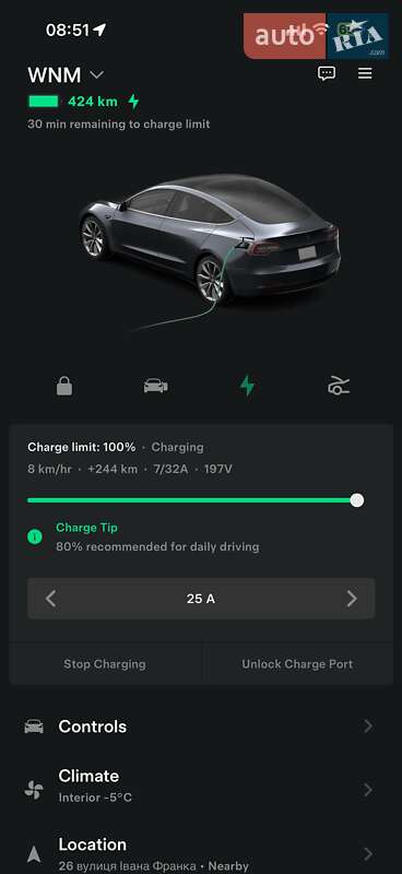 Седан Tesla Model 3 2019 в Киеве