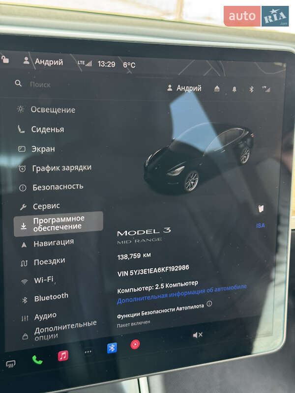 Седан Tesla Model 3 2019 в Иршаве фото 34 Седан Tesla Model 3 2019 в Иршаве