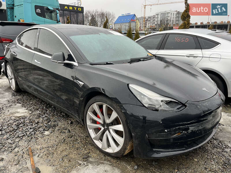 2019 Tesla Model 3, VIN 5YJ3E1EB4KF422162:plate — фото 1 (autoria)
