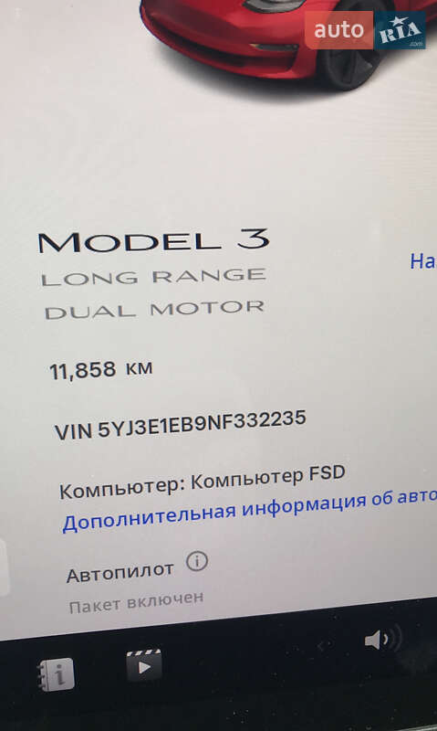 Седан Tesla Model 3 2022 в Запорожье