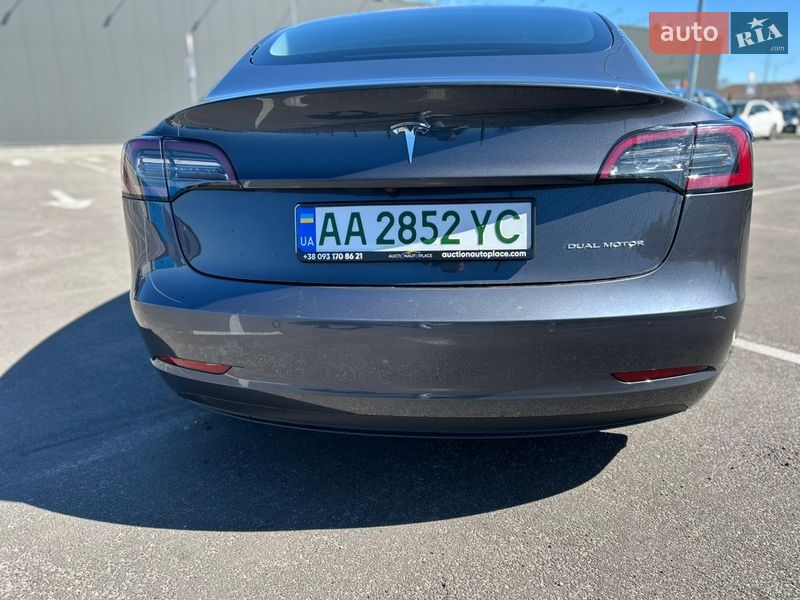 2021 Tesla Model-3, VIN 5YJ3E7EBXMF970494:plate — фото 1 (autoria)