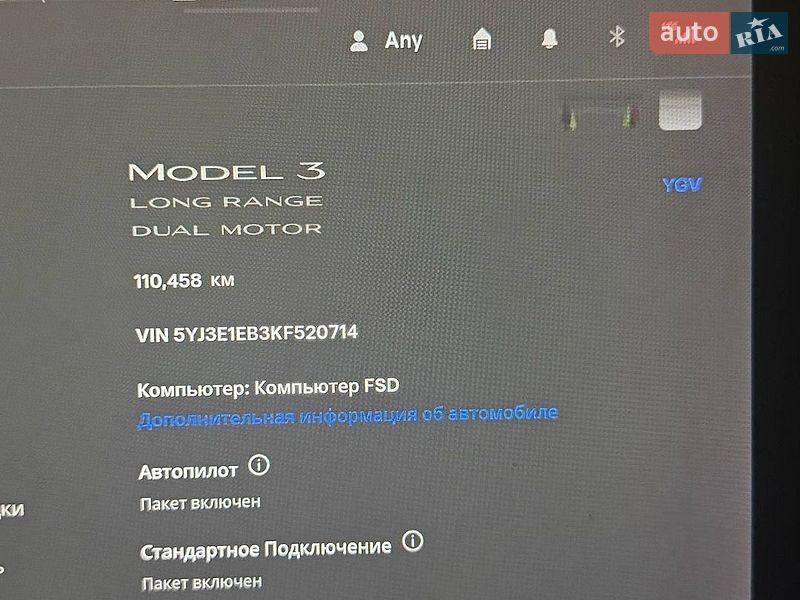Седан Tesla Model 3 2019 в Львові