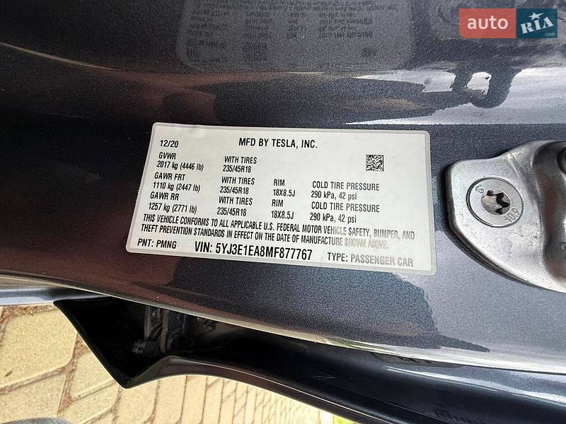 Седан Tesla Model 3 2020 в Одессе