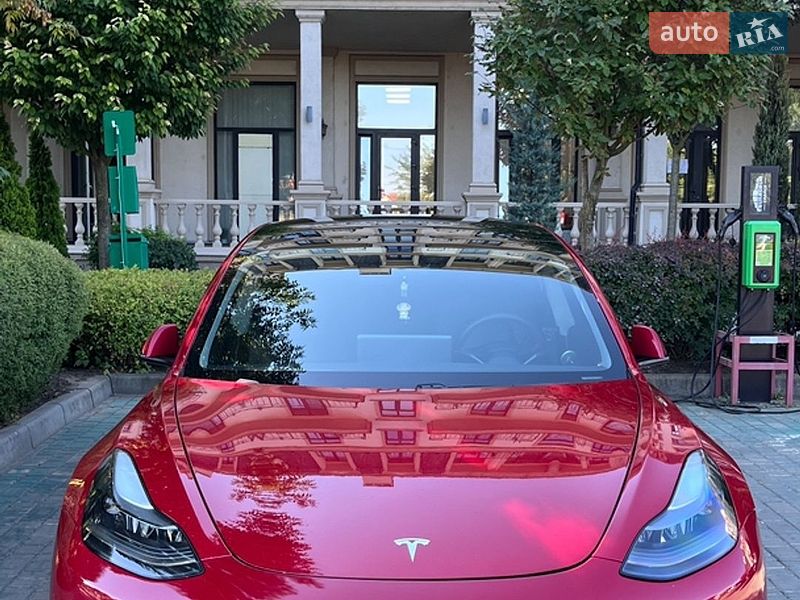 2020 Tesla Model 3, VIN 5YJ3E1EBXMF875432:plate — фото 1 (autoria)