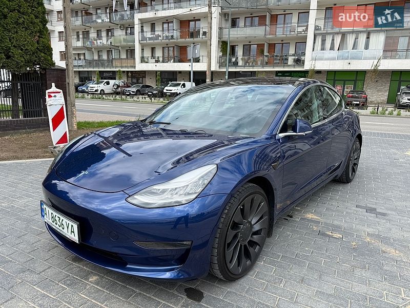 2019 Tesla Model 3, VIN 5YJ3E1EB4KF437308:plate — фото 1 (autoria)