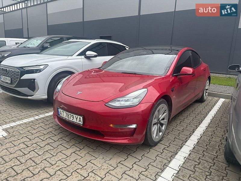 2022 Tesla Model 3, VIN 5YJ3E1EB9NF191683:plate — фото 1 (autoria)