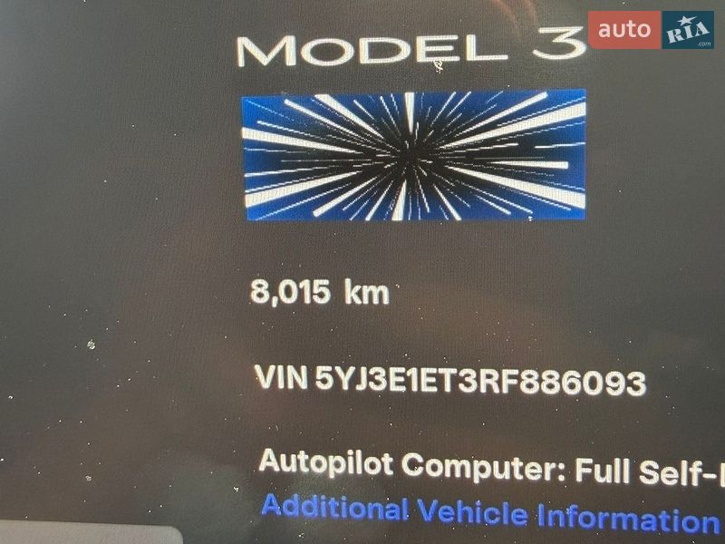 Седан Tesla Model 3 2024 в Києві