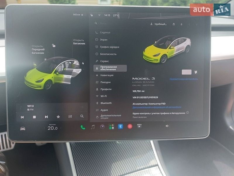 Седан Tesla Model 3 2020 в Житомире