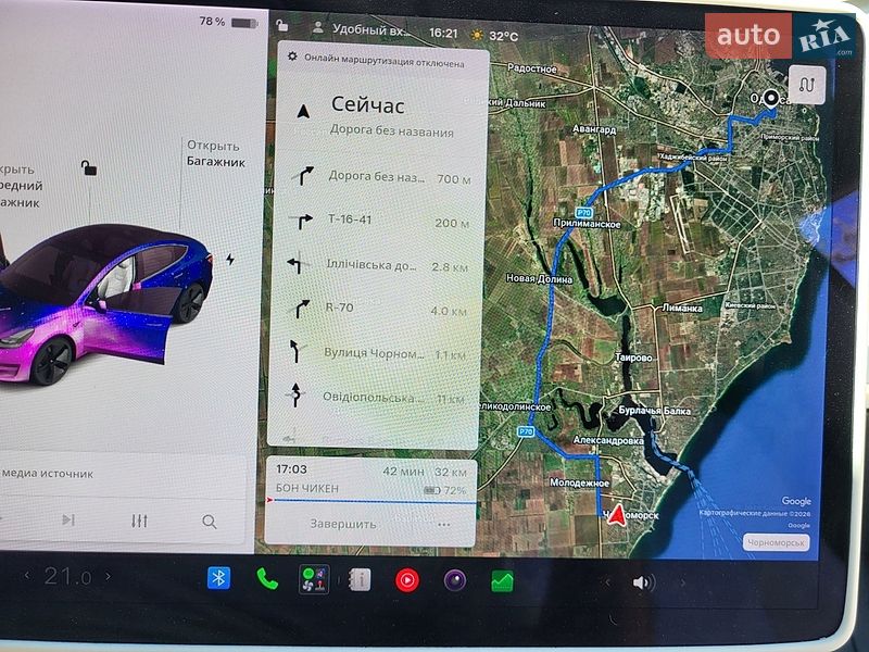Седан Tesla Model 3 2022 в Черноморске