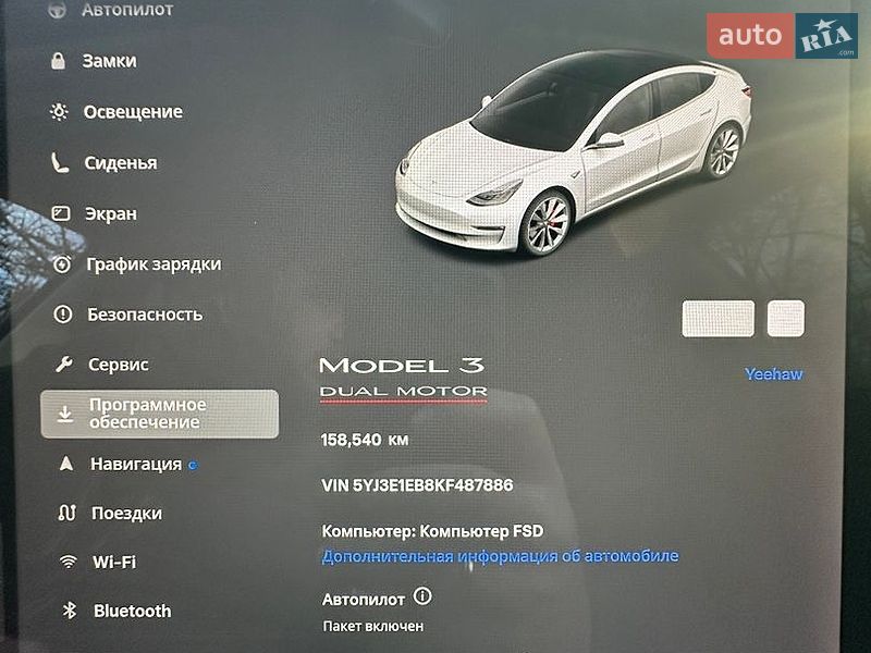Седан Tesla Model 3 2019 в Одесі