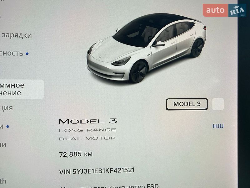 Седан Tesla Model 3 2019 в Ужгороде
