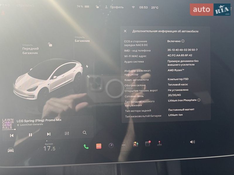 Седан Tesla Model 3 2023 в Києві