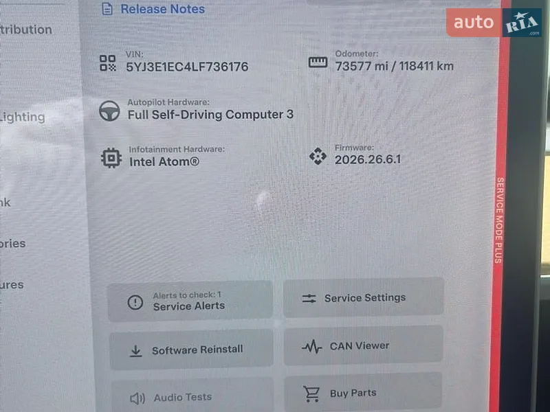 Седан Tesla Model 3 2020 в Львові документ