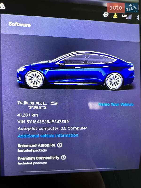 Лифтбек Tesla Model S 2018 в Львове