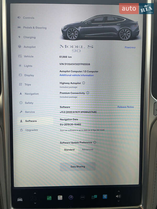 Ліфтбек Tesla Model S 2014 в Кременчуці