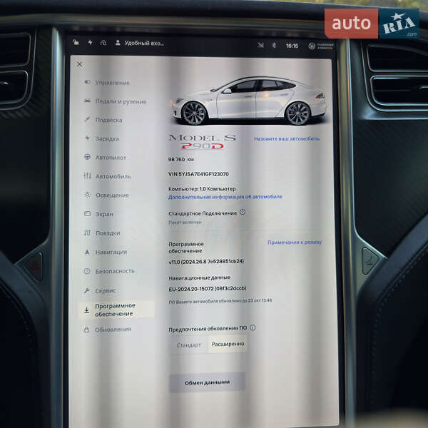 Ліфтбек Tesla Model S 2016 в Львові