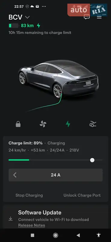 Лифтбек Tesla Model S 2015 в 