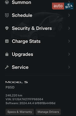 Лифтбек Tesla Model S 2015 в 