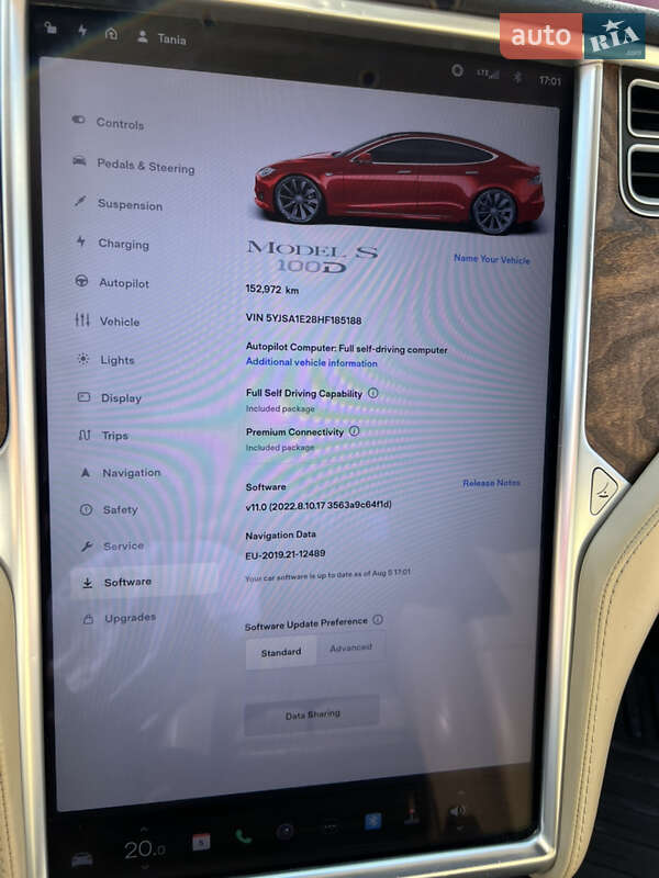 Лифтбек Tesla Model S 2017 в Тернополе