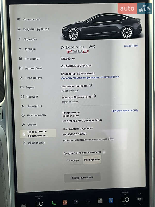 Лифтбек Tesla Model S 2016 в Львове