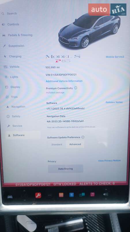 Ліфтбек Tesla Model S 2013 в Львові