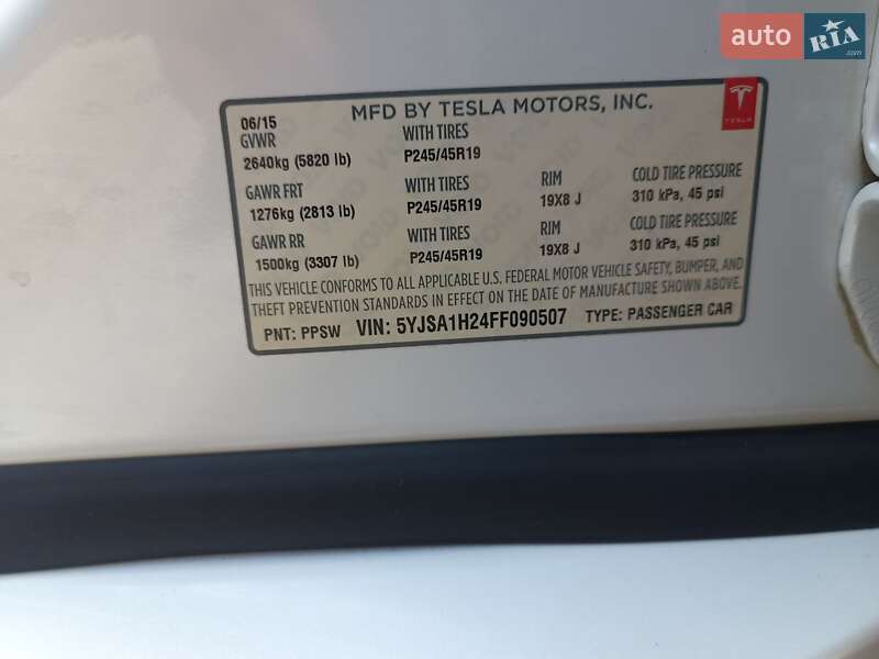 Лифтбек Tesla Model S 2015 в Ровно фото 4 Лифтбек Tesla Model S 2015 в Ровно