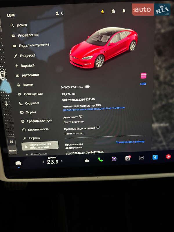Ліфтбек Tesla Model S 2023 в Запоріжжі