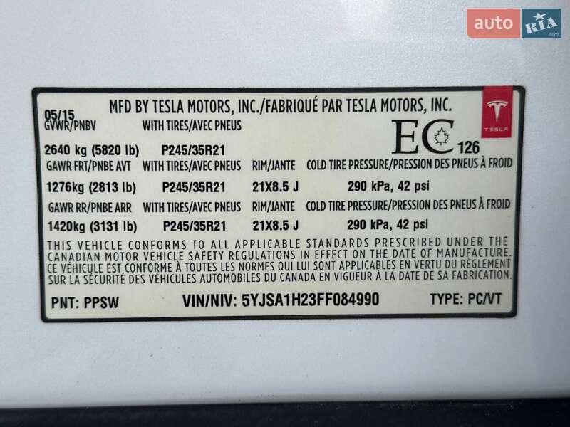 Ліфтбек Tesla Model S 2015 в Рівному фото 33 Ліфтбек Tesla Model S 2015 в Рівному