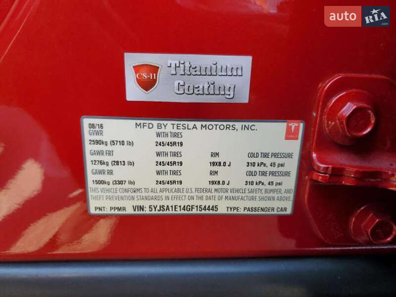 Лифтбек Tesla Model S 2016 в Ивано-Франковске фото 4 Лифтбек Tesla Model S 2016 в Ивано-Франковске