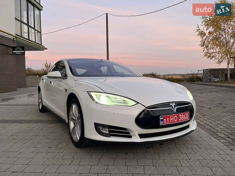 2014 Tesla Model-S, VIN 5YJSA2H13EFP23316:plate — фото 1 (autoria)