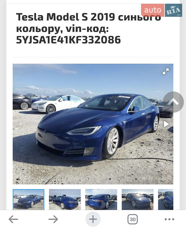 Ліфтбек Tesla Model S 2019 в Львові фото 6 Ліфтбек Tesla Model S 2019 в Львові