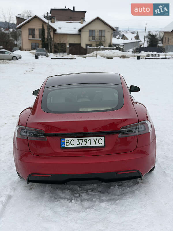 2021 Tesla Model S, VIN 5YJSA1E6XMF452859:plate — фото 1 (autoria)