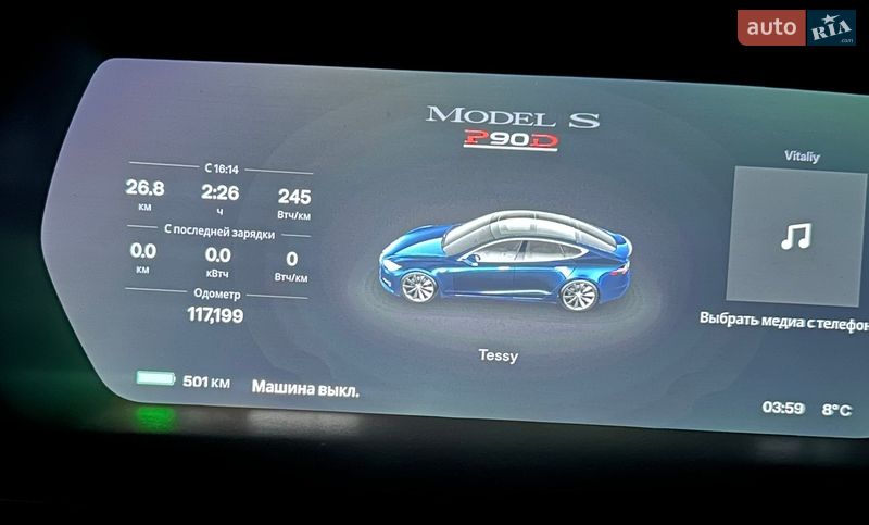 Ліфтбек Tesla Model S 2016 в Рівному