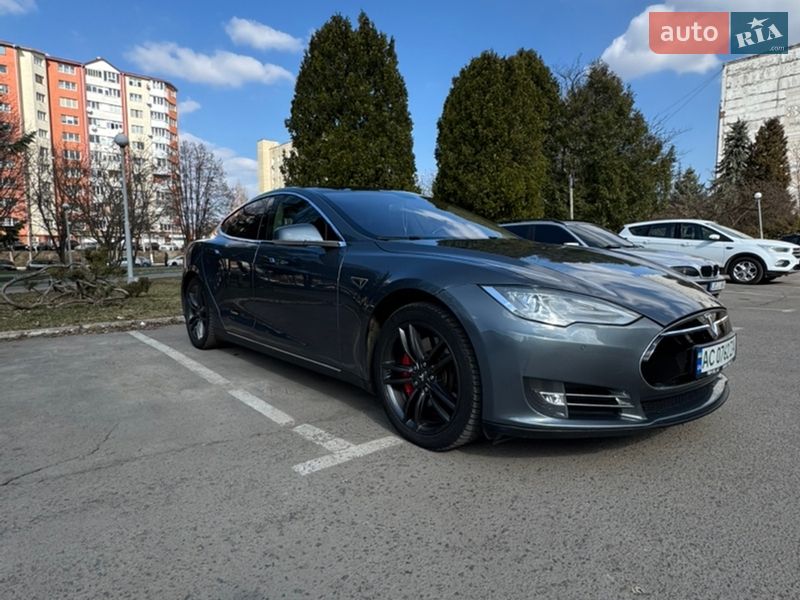 2014 Tesla Model-S, VIN 5YJSA3H13EFP37867:plate — фото 1 (autoria)