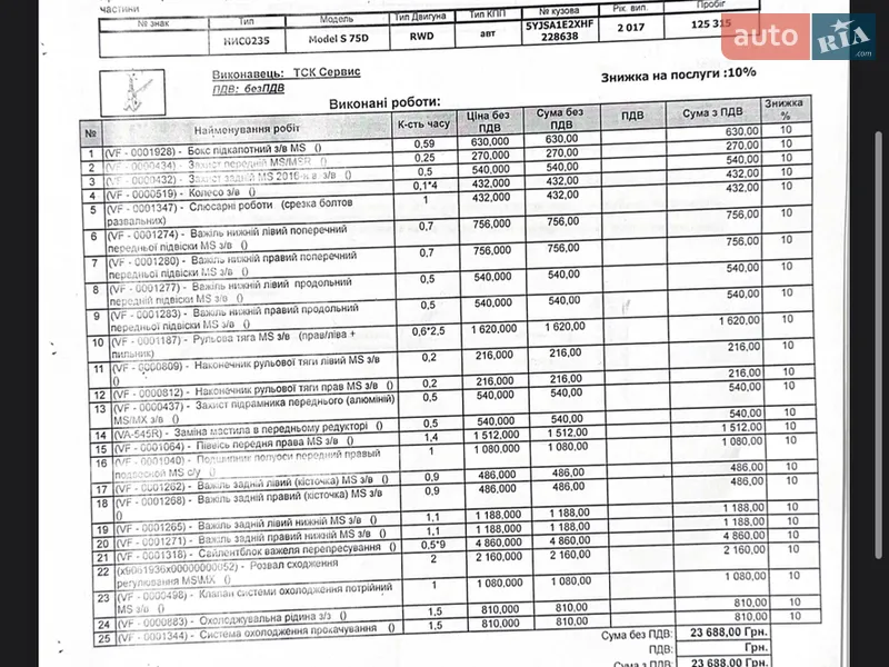 Лифтбек Tesla Model S 2017 в Киеве документ 3 фото Лифтбек Tesla Model S 2017 в Киеве документ