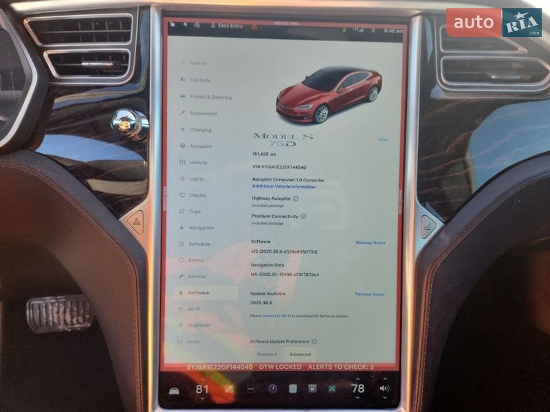 Ліфтбек Tesla Model S 2016 в Києві