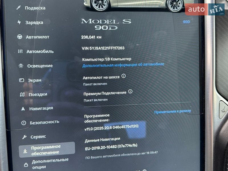 Лифтбек Tesla Model S 2015 в Черкассах