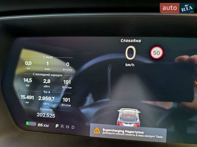 Ліфтбек Tesla Model S 2016 в Одесі
