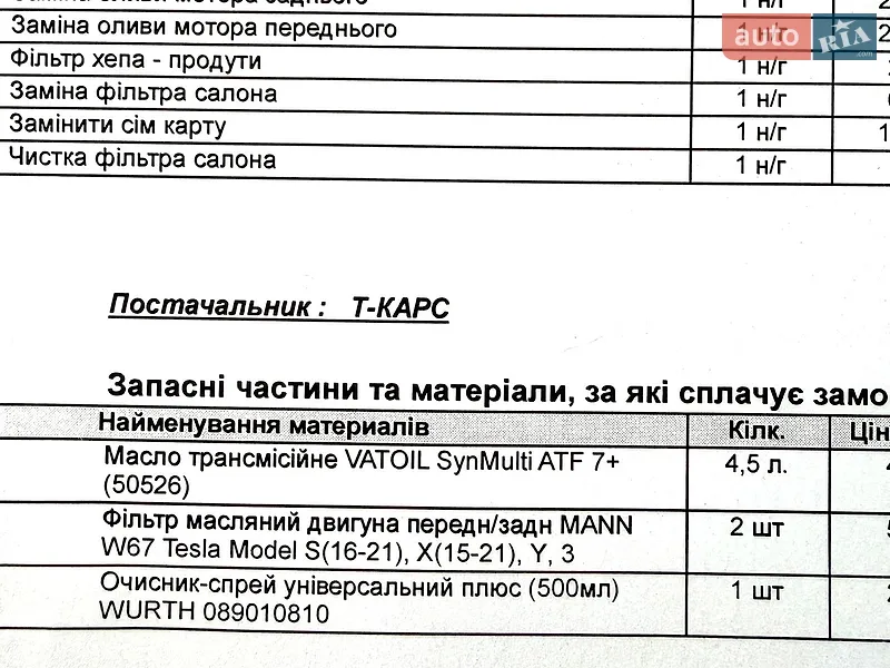 Лифтбек Tesla Model S 2021 в Киеве документ