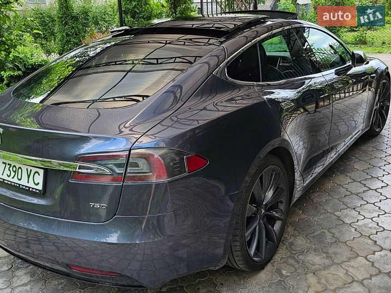 2017 Tesla Model-S, VIN 5YJSA7E23HF209125:plate — фото 1 (autoria)