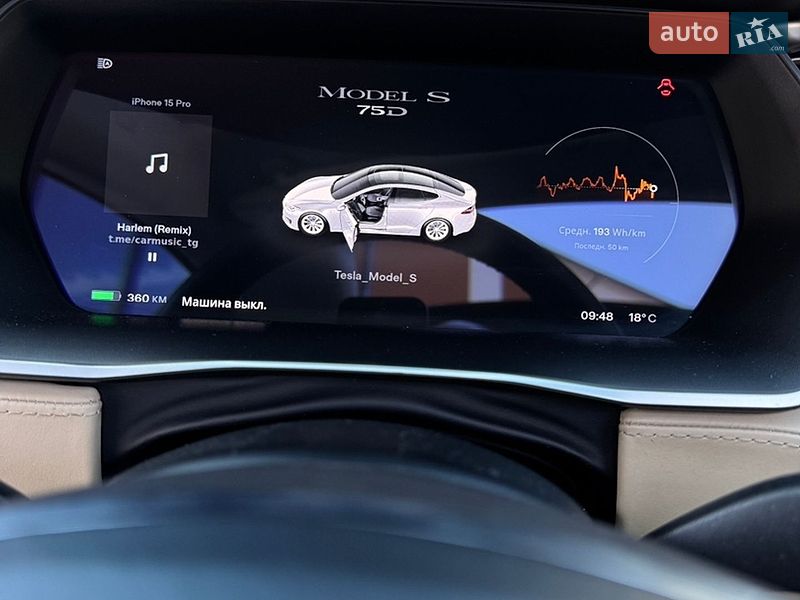 Ліфтбек Tesla Model S 2016 в Коломиї
