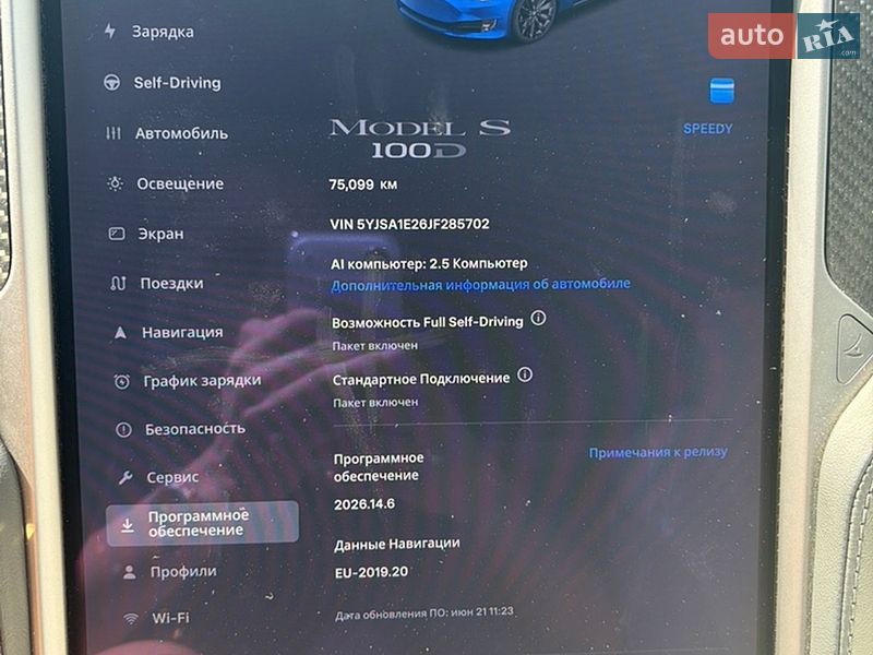 Лифтбек Tesla Model S 2018 в Львове