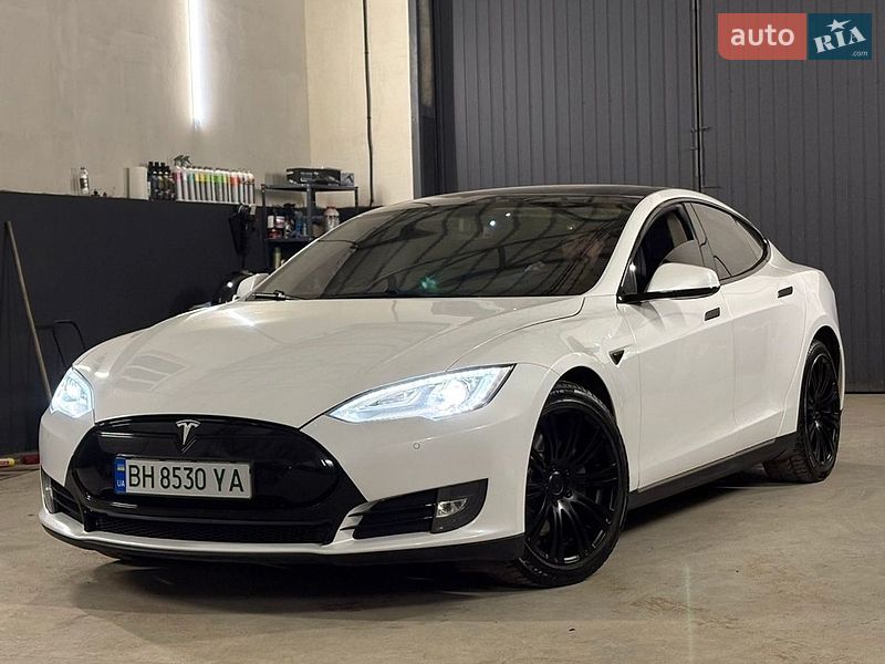 2013 Tesla Model-S, VIN 5YJSA2CN8DFP15057:plate — фото 1 (autoria)