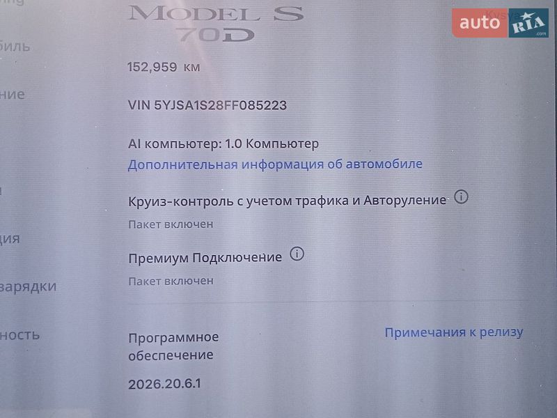 Лифтбек Tesla Model S 2015 в Харькове
