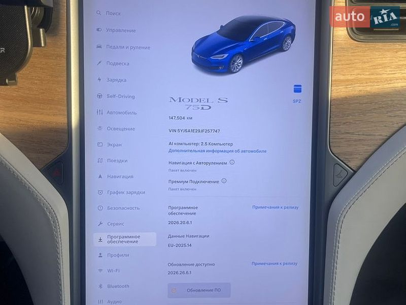 Лифтбек Tesla Model S 2018 в Львове